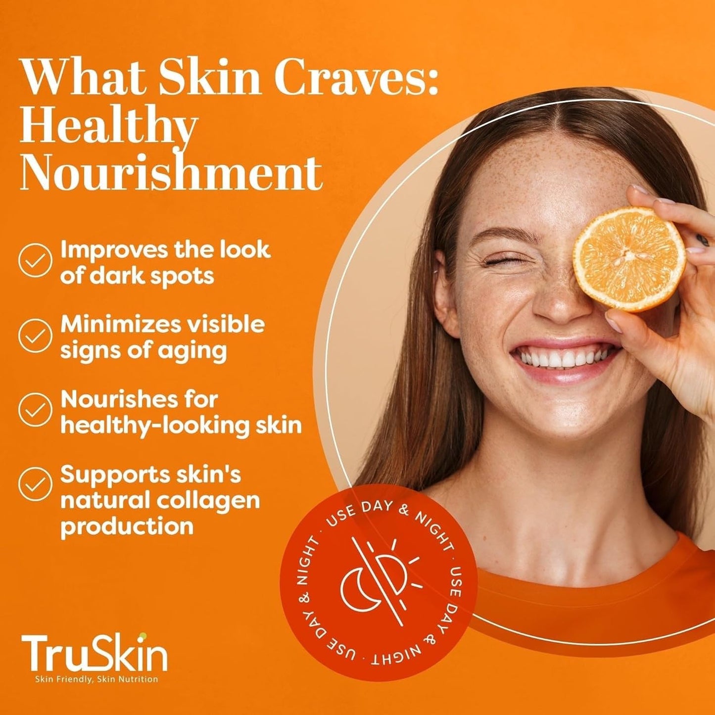 Vitamin C Facial Serum – Anti-Aging Formula with Hyaluronic Acid and Vitamin E – Brightening Treatment for Dark Spots, Skin Tone, Fine Lines, and Wrinkles, 2 Fl Oz