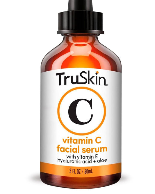 Vitamin C Facial Serum – Anti-Aging Formula with Hyaluronic Acid and Vitamin E – Brightening Treatment for Dark Spots, Skin Tone, Fine Lines, and Wrinkles, 2 Fl Oz
