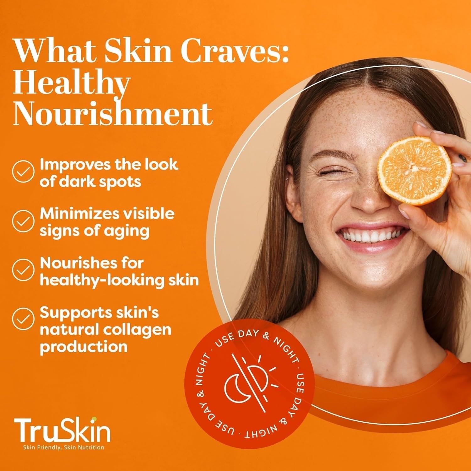 Vitamin C Facial Serum – Anti-Aging Formula with Hyaluronic Acid and Vitamin E – Brightening Treatment for Dark Spots, Skin Tone, Fine Lines, and Wrinkles, 2 Fl Oz